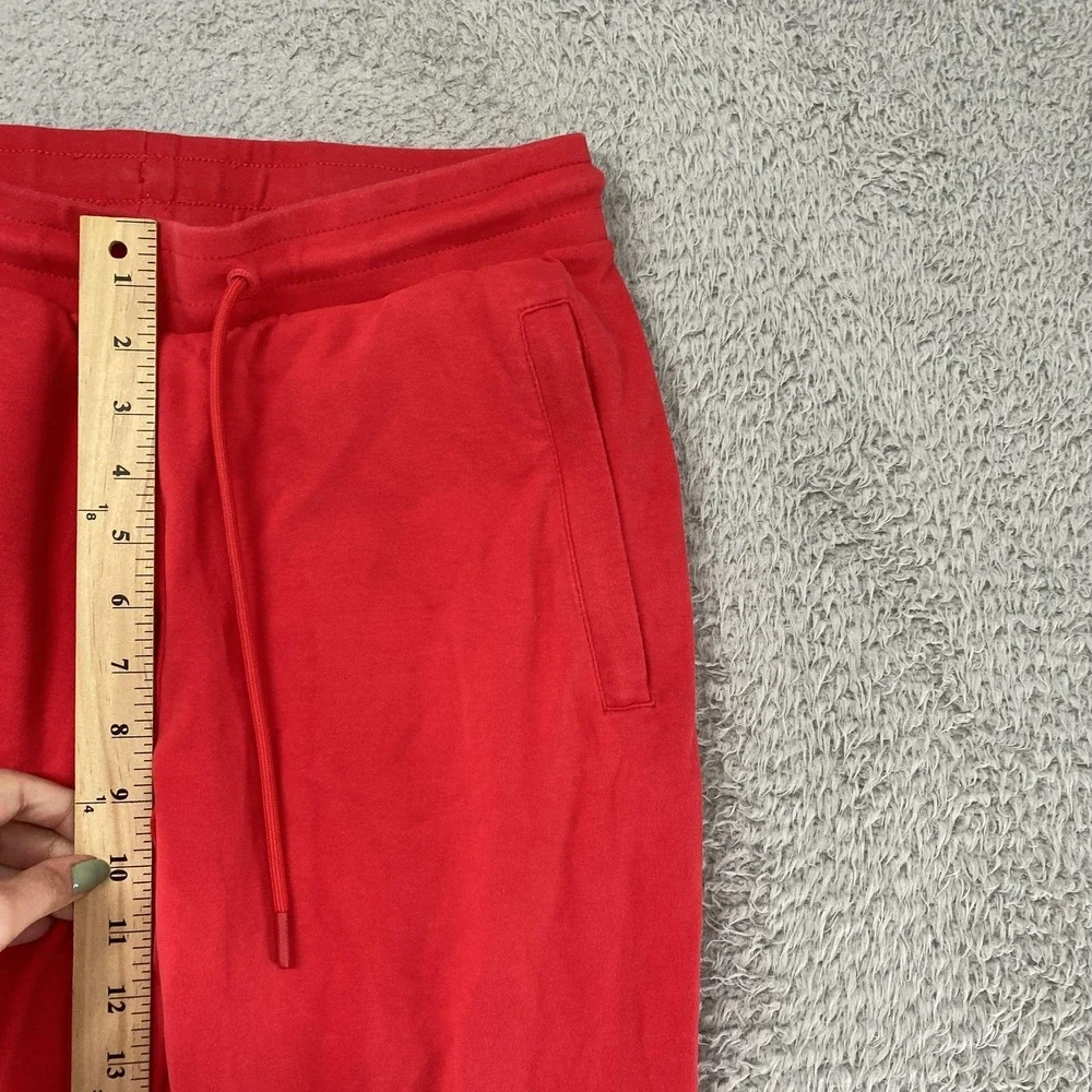 Alphalete‎ Joggers Mens Medium Red Knit Sweatpants Zip Pocket Slim Fit Gym